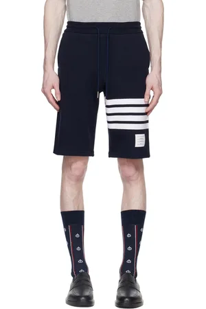 Thom Browne Navy 4-Bar Shorts