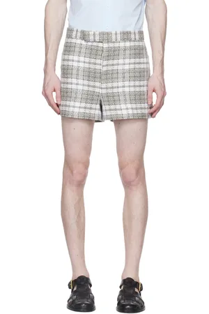 Thom Browne Gray Check Shorts