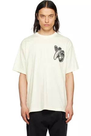 Y-3 Men T-shirts - Off-White Brush Graphic T-Shirt
