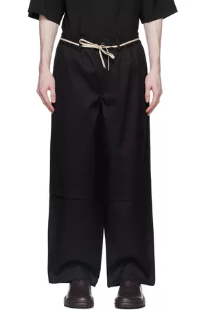 Emporio Armani Men Pants - Black Double Trousers