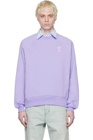 Ami SSENSE Exclusive Purple Ami de Cœur Sweatshirt