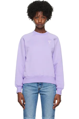 Ami SSENSE Exclusive Purple Ami de Cœur Sweatshirt