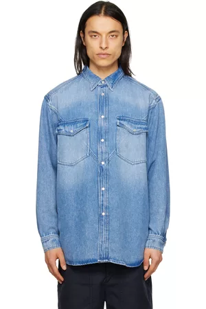 Isabel Marant Men Shirts - Blue Teoma Shirt