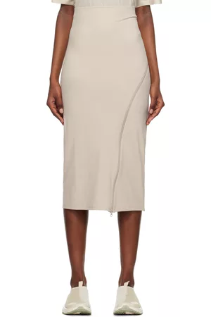Post Archive Faction PAF Women Midi Skirts - Taupe 5.0+ Center Midi Skirt
