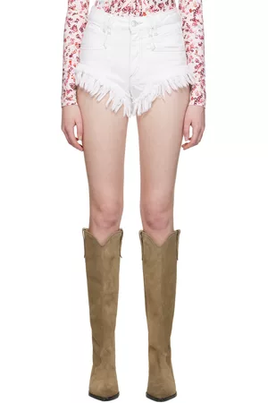 Isabel Marant Women Shorts - White Eneidao Shorts