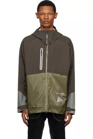 adidas Men Rainwear - Green and wander Edition Xploric Rain Jacket