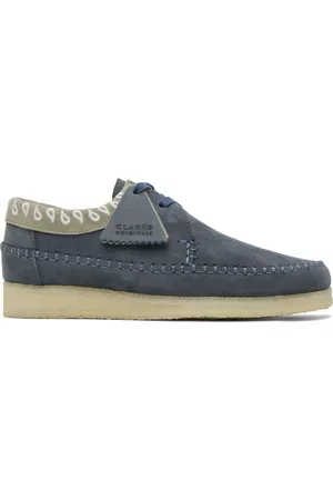 Clarks Men Brogues - Navy Weaver Derbys