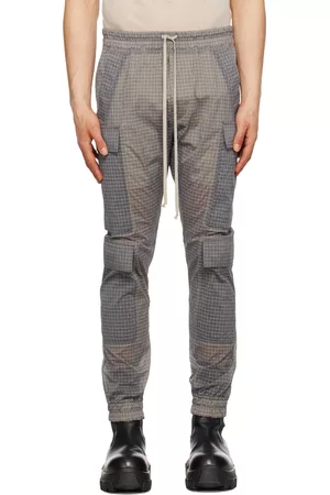 Rick Owens Men Cargo Pants - Gray Mastodon Cargo Pants