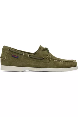 SEBAGO Men Shoes - Green Portland Flesh Out Boat Shoes