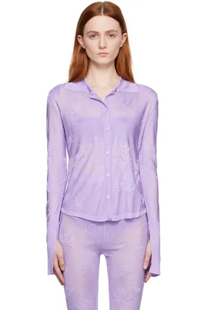 Marco Rambaldi Purple Jacquard Shirt