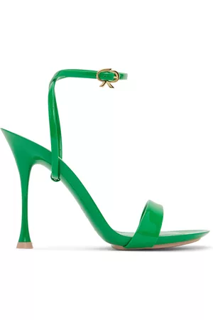 Gianvito Rossi Spice Ribbon Heeled Sandals