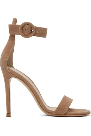 Gianvito Rossi Beige Portofino Heeled Sandals