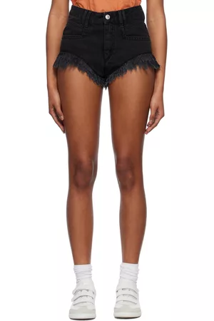 Isabel Marant Women Shorts - Black Eneidao Denim Shorts
