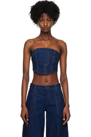 Bec & Bridge Blue Roxanne Corset Top