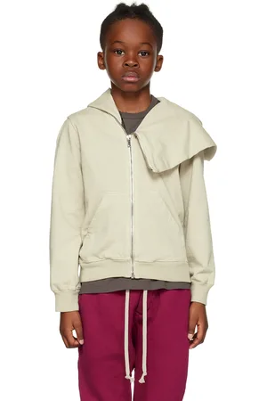 Rick Owens Kids Beige Mountain Hoodie
