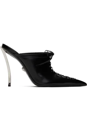 VERSACE Black Pin-Point Heels