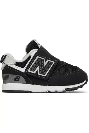 New Balance Sneakers - Baby Black 574 NEW-B Hook & Loop Sneakers