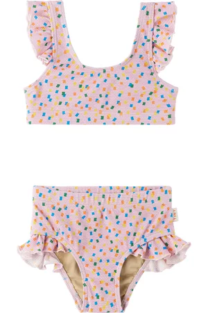 Tiny Cottons Girls Bikinis - Kids Pink Confetti Bikini