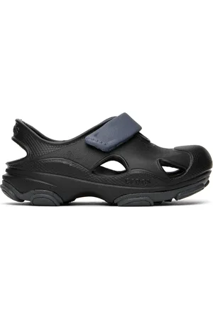 Crocs Kids Black All Terrain Fisherman Clogs
