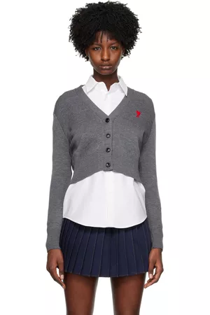 Ami Women Cardigans - Gray Ami de Cœur Cardigan