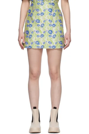 Ganni Gray 3D Miniskirt