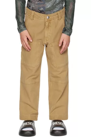 Diesel Pants - Kids Beige Pocket Pants