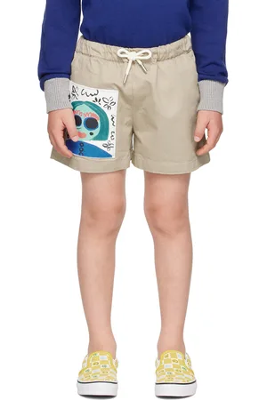 Marni Kids Beige Elasticized Shorts