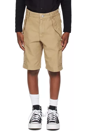 Diesel Shorts - Kids Brown Patlanshort Denim Shorts