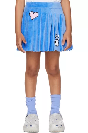 NZKidzzz Girls Skirts - Kids Blue Pleated Skirt