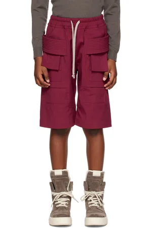 Rick Owens Kids Pink Creatch Shorts