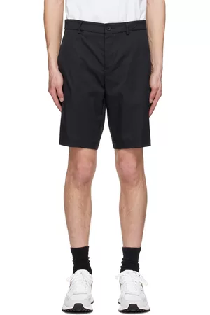 HUGO BOSS Men Shorts - Black Slim-Fit Shorts