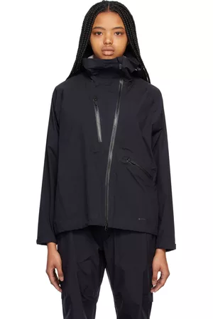 Snow Peak Women Rainwear - Black 3 Layer Rain Jacket