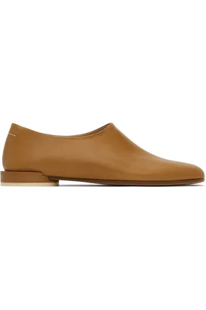 Maison Margiela Tan Square Toe Loafers