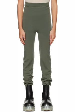 Rick Owens Kids Green Semi-Sheer Leggings