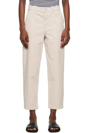 Sunspel Beige Tapered Trousers