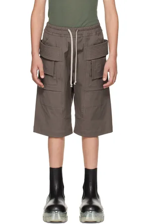 Rick Owens Kids Gray Creatch Shorts