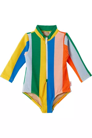 Tiny Cottons Baby Swimsuits - Baby Multicolor Stripes One-Piece Swimsuit