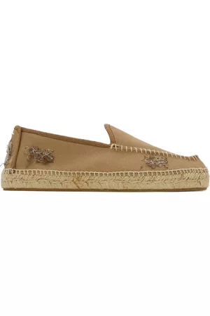 Maison Margiela Men Espadrilles - Beige Embroidered Espadrilles