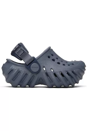 Crocs Casual Shoes - Kids Gray Echo Clogs