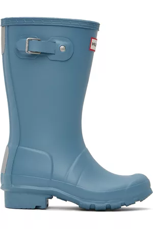 Hunter Boots - Kids Blue Original Big Kids Rain Boots