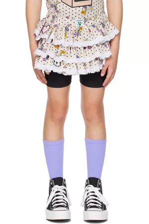 NZKidzzz Girls Skirts - Kids Beige Polka Dot Skirt
