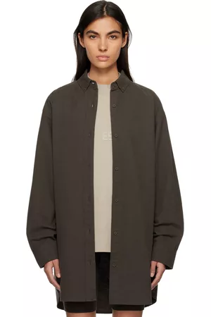 Essentials Women Shirts - Gray Buttoned Shirt