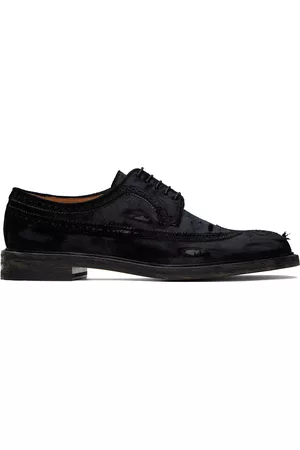 Maison Margiela Men Brogues - Black Velvet Brogues