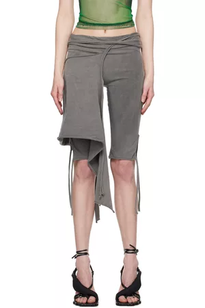 OTTOLINGER Women Shorts - Gray Wraparound Shorts