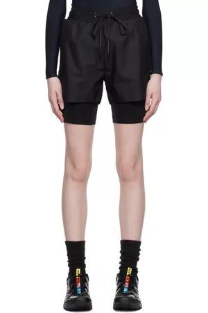 Templa Women Shorts - Black Layered Shorts