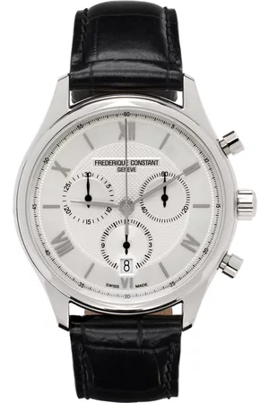 Frederique Constant Men Watches - Black & Silver Classics Quartz Chronograph Watch
