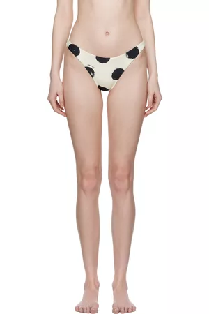SIMON MILLER Women Bikini Bottoms - Black & White Bwai Bikini Bottom