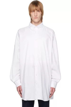 Maison Margiela Men Shirts - White Stitch Shirt