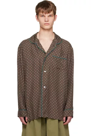 Maison Margiela Men Shirts - Brown Pocket Shirt