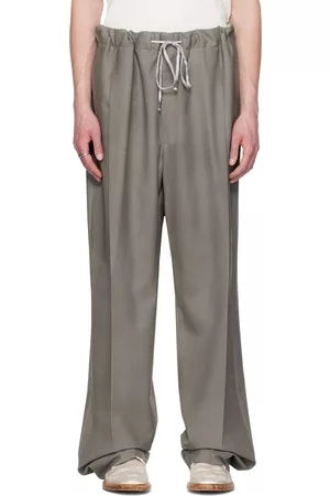 Maison Margiela Men Pants - Gray Stitching Trousers